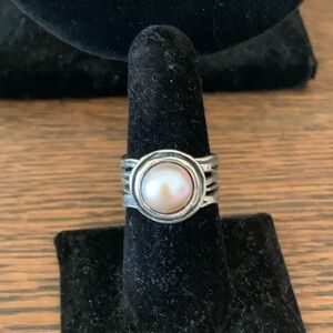 925 Mermaid Pearl Ring